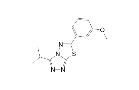 [1,2,4]triazolo[3,4-b][1,3,4]thiadiazole, 6-(3-methoxyphenyl)-3-(1-methylethyl)-