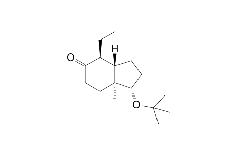 [1S,3aS,4S,7aS]-(+)-1-tert-Butoxy-4-ethyl-7a-methyl-3a,4,7,7a-tetrahydro-5(6)-indan-5-one