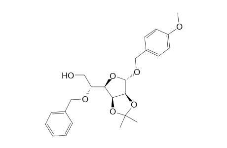 (2R)-2-[(3aS,4S,6R,6aS)-2,2-dimethyl-4-p-anisyloxy-3a,4,6,6a-tetrahydrofuro[3,4-d][1,3]dioxol-6-yl]-2-benzoxy-ethanol