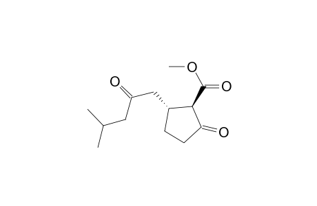 (1R,2R)-2-(4-methyl-2-oxopentyl)-5-oxo-1-cyclopentanecarboxylic acid methyl ester