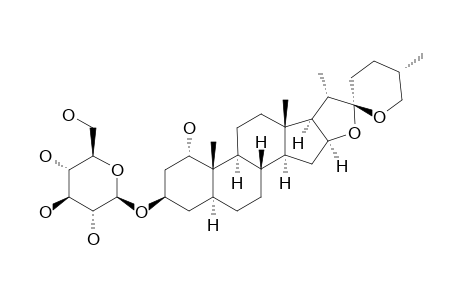 SDG;(25S)-5-ALPHA-SPIROSTANE-1-ALPHA,3-BETA-DIOL-3-O-BETA-D-GLUCOPYRANOSIDE