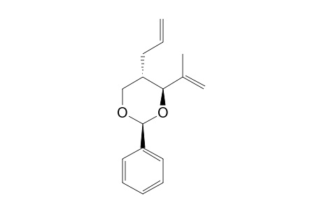 (2S,4S,5S)-4-Isopropenyl-2-phenyl-5-(2-propenyl)-1,3-dioxacyclohexane