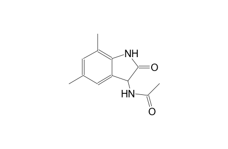 N-(5,7-dimethyl-2-oxo-2,3-dihydro-1H-indol-3-yl)acetamide