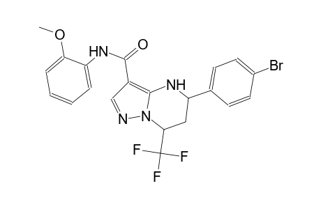 5-(4-bromophenyl)-N-(2-methoxyphenyl)-7-(trifluoromethyl)-4,5,6,7-tetrahydropyrazolo[1,5-a]pyrimidine-3-carboxamide