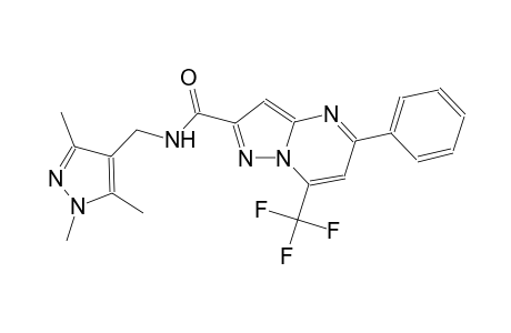 5-phenyl-7-(trifluoromethyl)-N-[(1,3,5-trimethyl-1H-pyrazol-4-yl)methyl]pyrazolo[1,5-a]pyrimidine-2-carboxamide