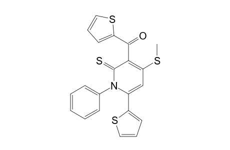 (4-methylsulfanyl-1-phenyl-2-sulfanylidene-6-thiophen-2-yl-pyridin-3-yl)-thiophen-2-yl-methanone