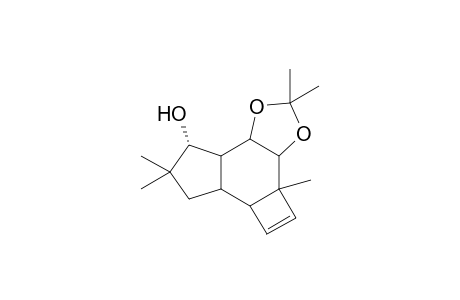 6,7-Isopropylidenedioxy-5,10,10-trimethyl-tricyclo[6.3.0.0(2,5)]undeca-3-en-9-ol