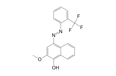 1-Naphthalenol, 2-methoxy-4-[2-[2-(trifluoromethyl)phenyl]diazenyl]-