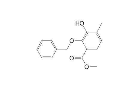 Benzoic acid, 3-hydroxy-4-methyl-2-(phenylmethoxy)-, methyl ester