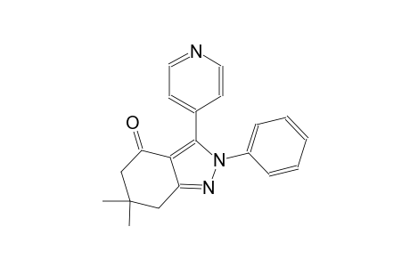 6,6-dimethyl-2-phenyl-3-(4-pyridinyl)-2,5,6,7-tetrahydro-4H-indazol-4-one