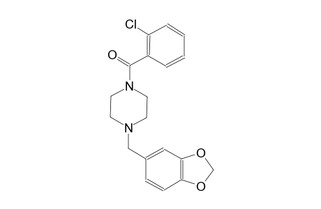 1-(1,3-benzodioxol-5-ylmethyl)-4-(2-chlorobenzoyl)piperazine