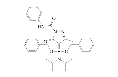 4-[Bis(benzyloxy)(diisopropylamino)phosphoranylidene]-3-methyl-5-oxo-N-phenyl-4,5-dihydro-1H-pyrazole-1-carboxamide