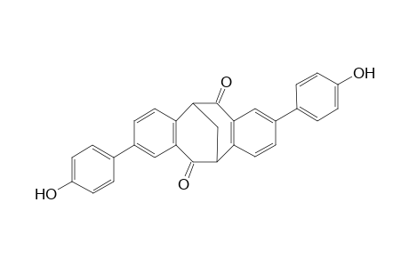 (+-)-2,8-Di(4-hydroxyphenyl)dibenzobicyclo[b,f][3.3.1]nona-5a,6a-diene-6,12-dione