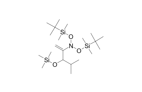 4-METHYL-2-N,N-BIS-(TERT.-BUTYLDIMETHYLSILYLOXY)-AMINO-3-TRIMETHYLSILYLOXYPENT-1-ENE