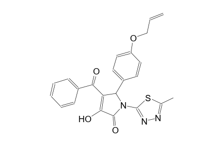 2H-pyrrol-2-one, 4-benzoyl-1,5-dihydro-3-hydroxy-1-(5-methyl-1,3,4-thiadiazol-2-yl)-5-[4-(2-propenyloxy)phenyl]-