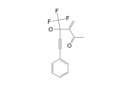 4-TRIFLUOROMETHYL-4-HYDROXY-2-METHYLENE-6-PHENYLHEX-5-YN-2-ONE