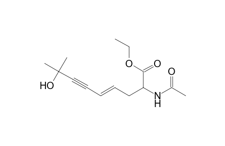 Ethyl 2-acetamido-8-hydroxy-8-methylnon-4-en-6-ynoate