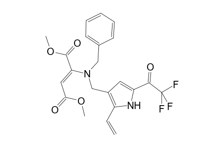 2-[benzyl-[5-(2,2,2-trifluorO-acetyl)-2-vinyl-1H-pyrrol-3-ylmethyl]-amino]-but-2-enedioic acid dimethyl ester