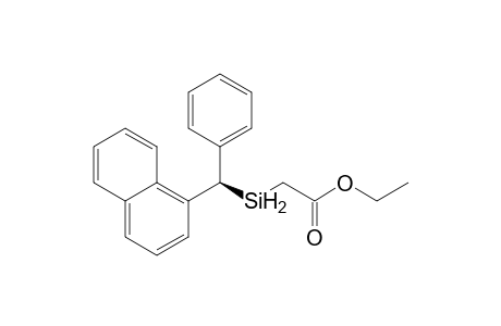 (R),(-)-ethyl 2-(1-naphthylphenylmethylsilyl)acetate