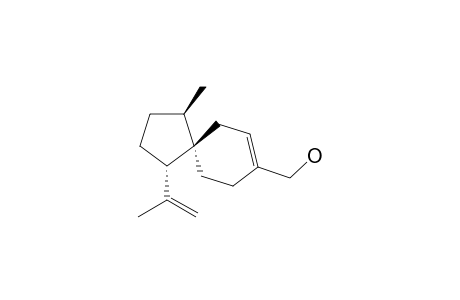 BETA-ACORADIENOL;1-METHYL-4-ISOPROPENYL-8-HYDROXYMETHYL-SPIRO-[4,5]-7-DECENE