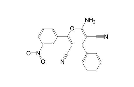 2-Amino-6-(3-nitrophenyl)-4-phenyl-4H-pyran-3,5-dicarbonitrile