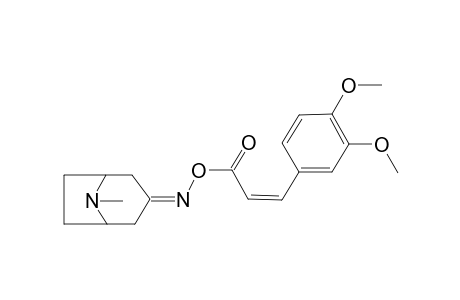 Propenoic acid, 3-(3,4-dimethoxyphenyl)-O-(8-aza-8-methylbicyclo[3.2.1]octyl-3-ylidenamino)-