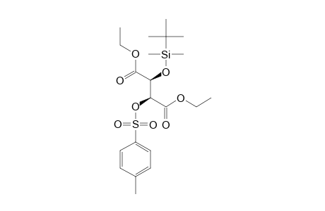 DIETHYL-(2RS,3RS)-2-(TERT.-BUTYLDIMETHYLSILYLOXY)-3-(4-METHYLPHENYLSULFONYLOXY)-BUTANE-1,4-DIOATE
