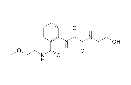 ethanediamide, N~1~-(2-hydroxyethyl)-N~2~-[2-[[(2-methoxyethyl)amino]carbonyl]phenyl]-