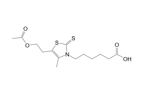6-[5-(2-acetoxyethyl)-4-methyl-2-thioxo-4-thiazolin-3-yl]hexanoic acid