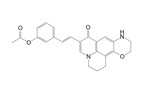 1H,5H,11H-Quinolizino[1,9-gh][1,4]benzoxazin-11-one, 10-[2-[3-(acetyloxy)phenyl]ethenyl]-2,3,6,7-tetrahydro-