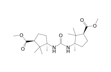 (1S,3R)-3-[[(1R,3S)-3-carbomethoxy-1,2,2-trimethyl-cyclopentyl]carbamoylamino]-2,2,3-trimethyl-cyclopentanecarboxylic acid methyl ester