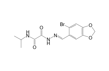 2-[N'-(6-Bromo-benzo[1,3]dioxol-5-ylmethylene)-hydrazino]-N-isopropyl-2-oxo-acetamide