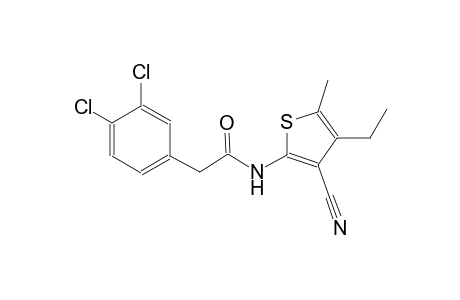 N-(3-cyano-4-ethyl-5-methyl-2-thienyl)-2-(3,4-dichlorophenyl)acetamide