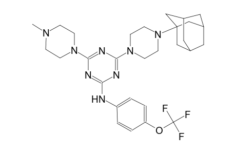 4-[4-(1-adamantyl)-1-piperazinyl]-6-(4-methyl-1-piperazinyl)-N-[4-(trifluoromethoxy)phenyl]-1,3,5-triazin-2-amine
