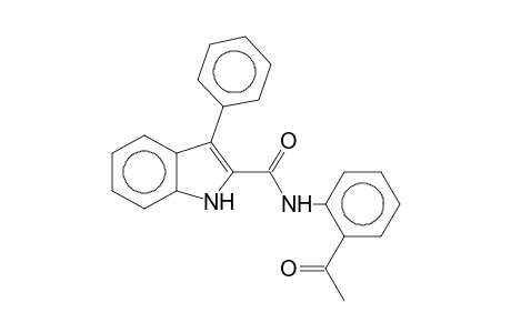 1H-Indole-2-carboxamide, 3-phenyl-N-(2'-acetylphenyl)-
