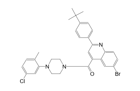 6-bromo-2-(4-tert-butylphenyl)-4-{[4-(5-chloro-2-methylphenyl)-1-piperazinyl]carbonyl}quinoline