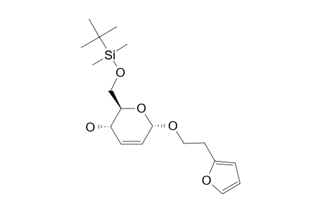 2'-(FURAN-2''-YL)-ETHYL-6-O-(TERT.-BUTYLDIMETHYLSILYL)-2,3-DIDEOXY-ALPHA-D-ERYTHRO-HEX-2-ENOPYRANOSIDE