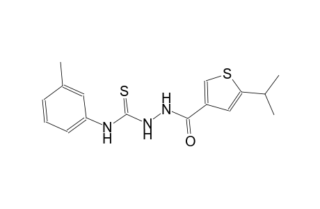 2-[(5-isopropyl-3-thienyl)carbonyl]-N-(3-methylphenyl)hydrazinecarbothioamide
