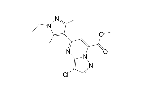 pyrazolo[1,5-a]pyrimidine-7-carboxylic acid, 3-chloro-5-(1-ethyl-3,5-dimethyl-1H-pyrazol-4-yl)-, methyl ester