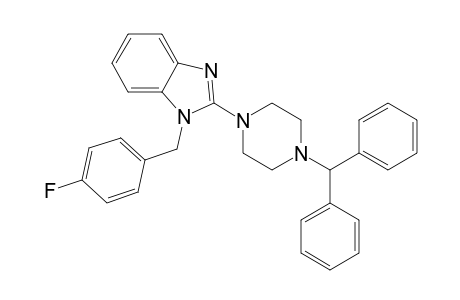 2-(4-benzhydrylpiperazin-1-yl)-1-[(4-fluorophenyl)methyl]benzimidazole