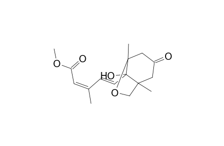 2,4-Pentadienoic acid, 5-(8-hydroxy-1,5-dimethyl-3-oxo-6-oxabicyclo[3.2.1]oct-8-yl)-3-methyl-, methyl ester, [1R-[1.alpha.,5.alpha.,8S*(2Z,4E)]]-