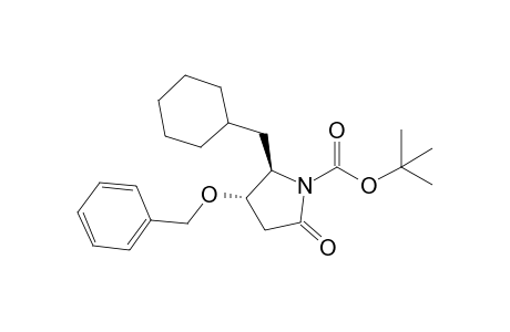 (4S,5R)-4-Benzyloxy-1-(tert-butyloxycarbonyl)-5-cyclohexylmethyl-2-pyrrolidinone