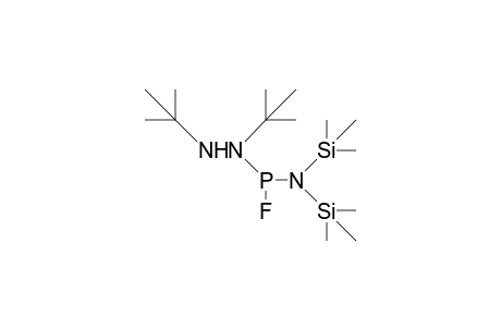 (1,2-Di-tert-butyl-hydrazino)-fluoro-bis(trimethylsilyl)amino-phosphane