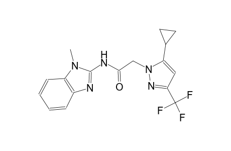 2-[5-cyclopropyl-3-(trifluoromethyl)-1H-pyrazol-1-yl]-N-(1-methyl-1H-benzimidazol-2-yl)acetamide