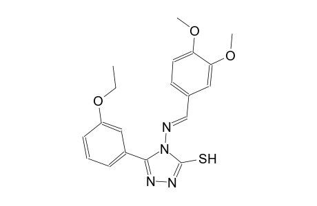 4-{[(E)-(3,4-dimethoxyphenyl)methylidene]amino}-5-(3-ethoxyphenyl)-4H-1,2,4-triazole-3-thiol