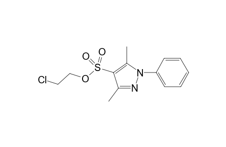 3,5-dimethyl-N-phenylpyrazole-4-sulfonic acid chloroethyl ester