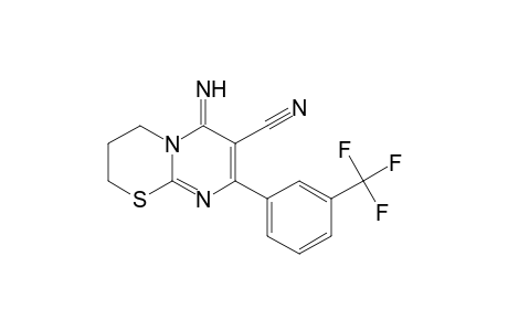 6-azanylidene-8-[3-(trifluoromethyl)phenyl]-3,4-dihydro-2H-pyrimido[2,1-b][1,3]thiazine-7-carbonitrile