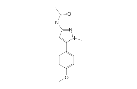 N-[5-(4-methoxyphenyl)-1-methylpyrazol-3-yl]acetamide