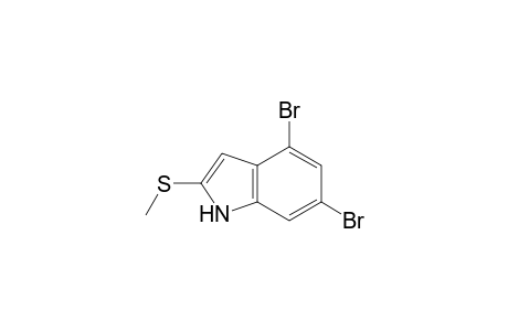 4,6-bis(bromanyl)-2-methylsulfanyl-1H-indole