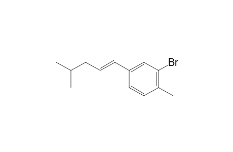 (E)-2-Bromo-1-methyl-4-(4-methylpent-1-en-1-yl)benzene